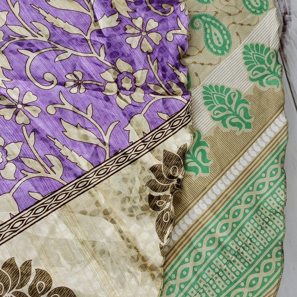 Darn Good Yarn Sari Silk Wrap Skirt Tea Goddess - Picture 8 of 16